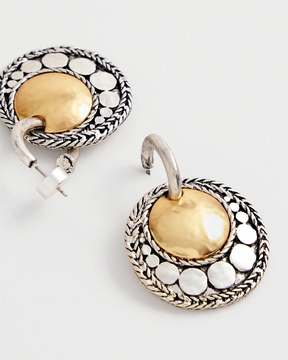 No Droop™ Mixed Metal Drop Earrings | Chico's